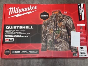 Milwaukee M12 12V Mens Heated Quietshell Jacket With Battery, Camo, Xl - Picture 1 of 1