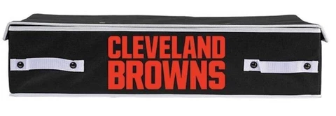 Cleveland Browns NFL Large 26"x18"x6" Collapsible Under the Bed Storage Bin Cover