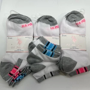 Women Athletic Cushion Low Cut Socks 9 Pack U.S Polo Assn - Picture 1 of 4
