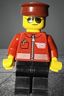 Lego® Minifigur cty1106, Town City Post Office, Briefträger Postbote Paketdienst - Bild 1 von 2