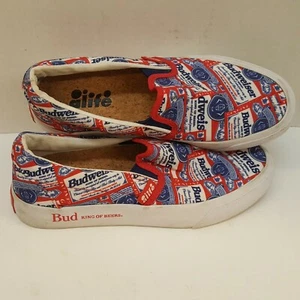 Zapatillas deportivas ALIFE Budweiser Slip On Bud rojo blanco talla 4,5 4 1/2 King Of Beers - Imagen 1 de 10