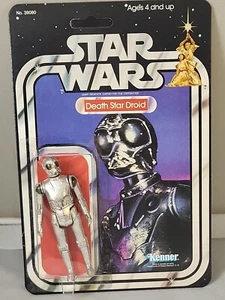 Vintage Star Wars Death Star Droid Action Figure Custom 21 Back card READ - Picture 1 of 11