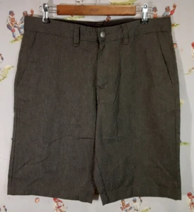 🛹 Volcom Mens Dark Gray Chino Shorts Size 33x10 Flat Front Skate Surf - Picture 1 of 12