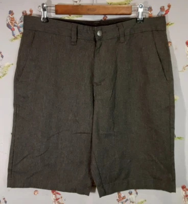 🛹 Volcom Mens Dark Gray Chino Shorts Size 33x10 Flat Front Skate Surf - Image 1 of 4