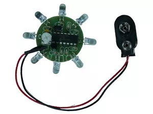 LED Round Chaser Beacon Light Show Fully Assembled 8 LED kit - 16 Programs -9905 - Picture 1 of 20