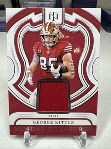 3024 National Treasures Football George Kittle #ST-GKE Sunday Treasures /100 - Picture 1 of 2