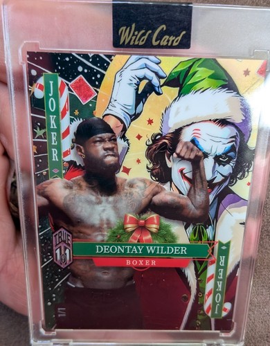 Wild Card 2025 Joker's Wild Deontay Wilder Boxing True 1 of 1 Card | eBay