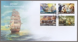 Jersey 2014 FDC Pirates & Privateering - Picture 1 of 1
