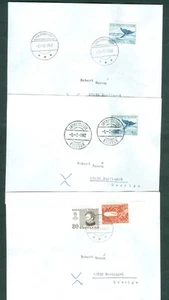 Greenland. 1982-83. 3 Covers, Used. Angma. Sdr. Stromfj.Holsteins, Adr: Sweden. - Picture 1 of 1