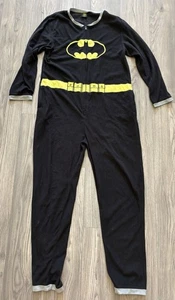 DC Comics BATMAN Adult Large One Piece Pajamas Halloween Costume XL XLarge - Picture 1 of 5