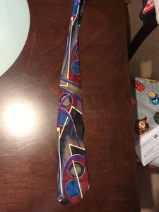 Drehbuch von Martin Wong Krawatte 100% Seide Made in USA Mehrfarbig - Bild 1 von 1