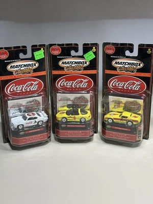 Juego de 3 coches Matchbox Coca Cola “Play Refreshed” sellado cardado fundido a presión 1/64 nuevo en caja Foto 1 de 4
