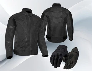 Chaqueta de Motocicleta Textil BGA Avalanche Estilo Motociclista Abrigo Cordura - Imagen 1 de 5