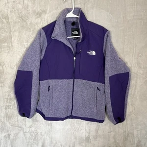 THE NORTH FACE Womens Sz M Polartec® Fleece Denali Jacket Stand Collar Purple - Picture 1 of 10