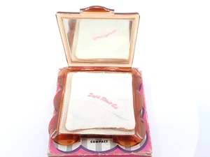 Vintage 1950s Ziegfeld "Petticoat Girl" Compact with Original Box & Puff - Picture 1 of 13