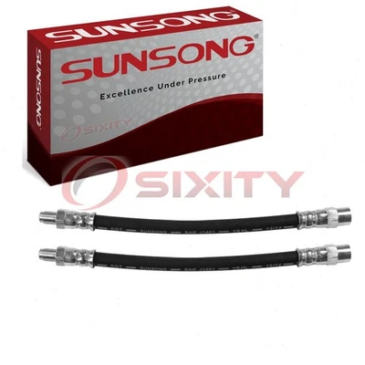 Mangueras hidráulicas de freno inferior trasero Sunsong de 2 piezas para mangueras BMW 320i 1993-1995 og Foto 1 de 4