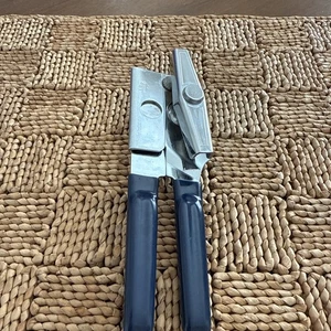 Apriscatole manuale vintage SWING-A-WAY swing away manico blu 7" made in USA - Foto 1 di 15