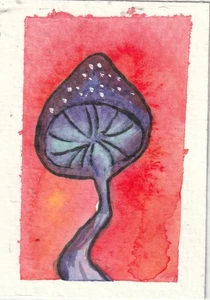 ACEO Künstlerkarte - Original Aquarell Gemälde - Signierte Kunst, SpookieCreations - Bild 1 von 4