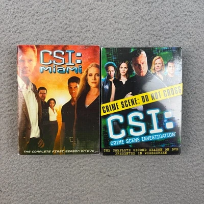 CSI MIAMI Complete 1st Season DVD & CSI Crime Scene: Do Not Cross 2nd Season NEW Foto 1 de 4