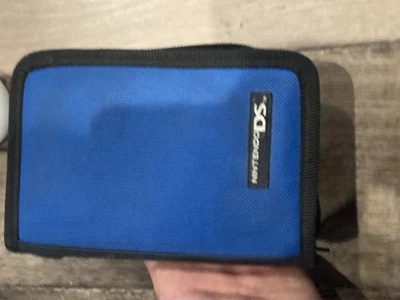 Nintendo DS Zipper Binder Style Carrying Case Blue OEM Foto 1 de 4