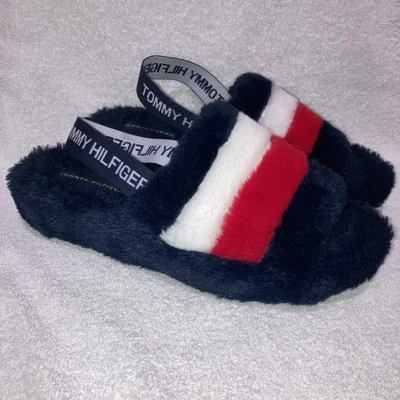 Tommy Hilfiger Zapatillas Laydown Azul Rojo Blanco Piel Sintética Correa para el Tobillo Talla 9M Foto 1 de 4