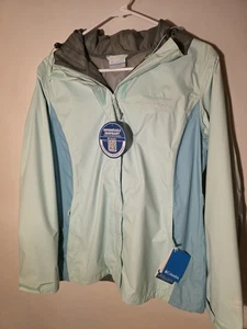 Chaqueta impermeable transpirable Columbia Acadia II para mujer nueva con etiquetas Omni Heat  - Imagen 1 de 8