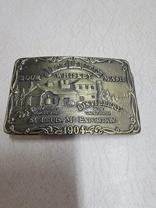 Vintage Jack Daniel's Messing Gürtelschnalle Sour Whiskey Mash 1904 - Bild 1 von 3