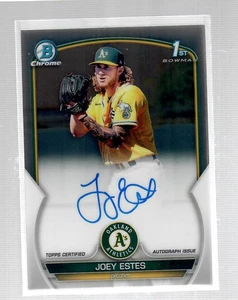 Joey Estes 2023 1st Bowman Chrome Auto CPA-JE Autograph - Picture 1 of 1