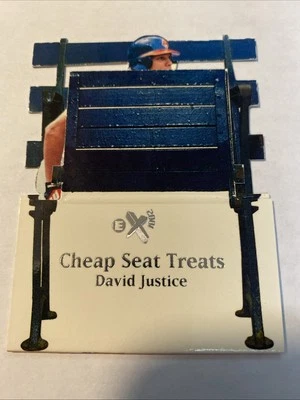 1998 Skybox EX 2001 Cheap Seat Treats David Justice #18CS Cleveland Indians - Image 1 of 2