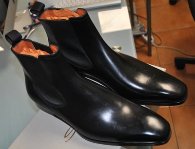 SANTONI STIVALETTO  PELLE 980,00 CART. 42.5 NERO SANT-25A76 Foto 1 de 4
