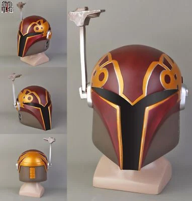 Halloween PVC Mask Prop Star Wars Rebels Sabine Wren Cosplay Helmet Fan Gift New - Image 1 of 4