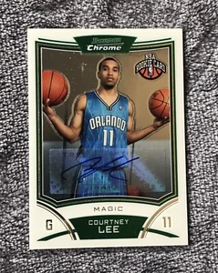 2008-09 Bowman Draft Picks & Stars Chrome NBA Card Courtney Lee #169 Rookie Auto - Picture 1 of 3