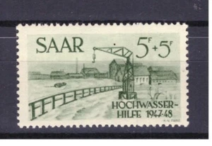 FRANCOBOLLI Germania Sarre 1948 Pro Inondati 5 + 5 f. MNH* UNI244 # - Foto 1 di 1