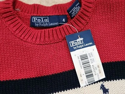 Ralph Lauren 男孩毛衣 4T 码 — 第 1/4 张图片