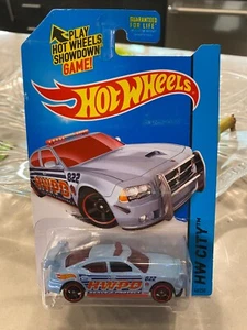 2014 Hot Wheels #48 Hw City-Hw Rescate Dodge Charger Drift Azul Variante - Picture 1 of 1