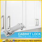 Punch-Free Stainless Steel Drawer Lock With Key Door Bolt Locks (3 Inch) *Au