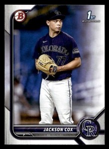 Jackson Cox Colorado Rockies 2022 Bowman Draft #BD-174