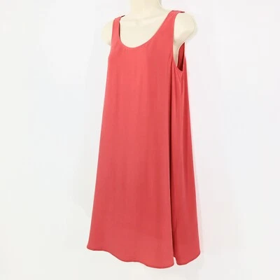 NWT Eileen Fisher Silk Shift Dress Sz XS  Sleeveless Scoop Neck A Line - Image 1 of 4