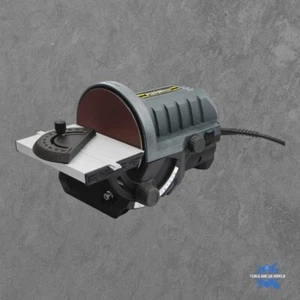 Corded 5" Bench Top Disc Sander Sanding Discs Clamp Miter Guide Dust Adaptor NEW - Picture 1 of 5