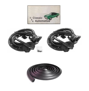 69-72 Chevelle Door Weatherstrip Coupe 3p Kit Trunk Seal Skylark A-BODY SOFFSEAL - Picture 1 of 4