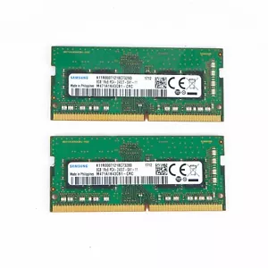 Samsung 16 GB RAM (8GB x 2) 1R8 PC4-2700T-SA1-11 M471AK43CB1-CRC SODIMM Lenovo - Picture 1 of 3