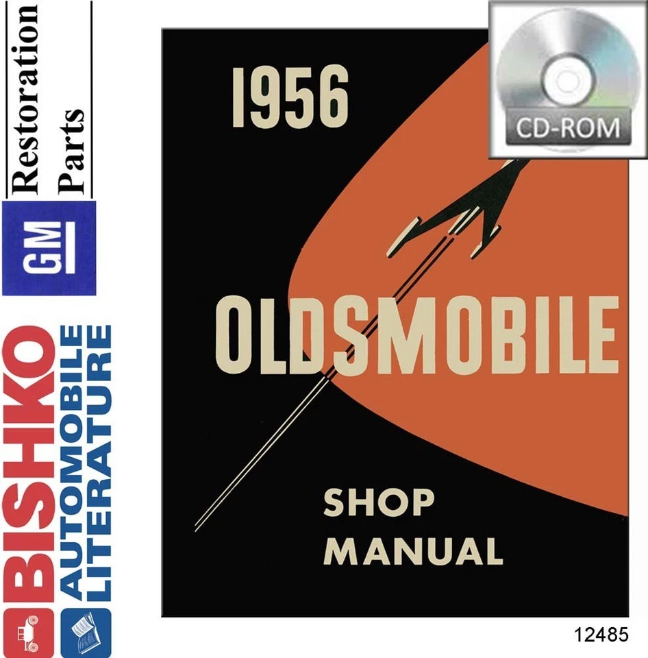 Oldsmobile Shop 1956 manual de reparación CD motor transmisión cableado OEM Foto 1 de 1