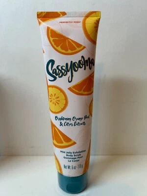 Perfectly Posh Sassyooma Mild Jelly Exfoliating Body Scrub 6 oz Orange Citrus - Image 1 of 4
