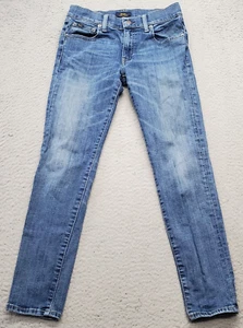 Polo Ralph Lauren Jeans Youth Size 26 Blue Denim Cotton Flat Front Skinny Leg - Picture 1 of 9