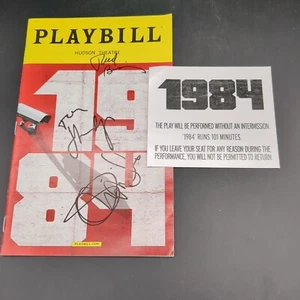 Autographed By Olivia Wilde & Cast Of George Orwell's "1984" 2017 Playbill - Picture 1 of 1