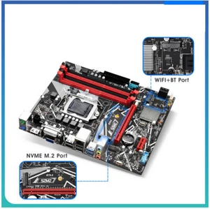 B75 Motherboard LGA 1155 Support 4*DDR3 USB3.0 SATA3 NVME WIFI Bluetooth Stable - Picture 1 of 16