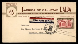 Mayfairstamps Dominican Republic 1946 Fabrica De Galletas L'Alba Advertising Cov - Picture 1 of 2