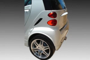 ARCOS DE RUEDA TRASEROS (2 PIEZAS) PARA SMART FORTWO 451 (2007-2014) ABS NEGRO BRILLANTE - Imagen 1 de 2
