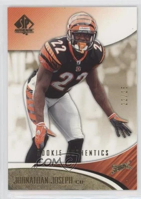 Auténtico Rookie Authentics Gold/25 2006 SP Johnathan Joseph #108 Rookie RC Foto 1 de 2
