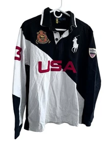 Polo Ralph Lauren Chief Keef USA LXVII Big Pony Crest Shirt XL Sri Lanka Rugby - Bild 1 von 10